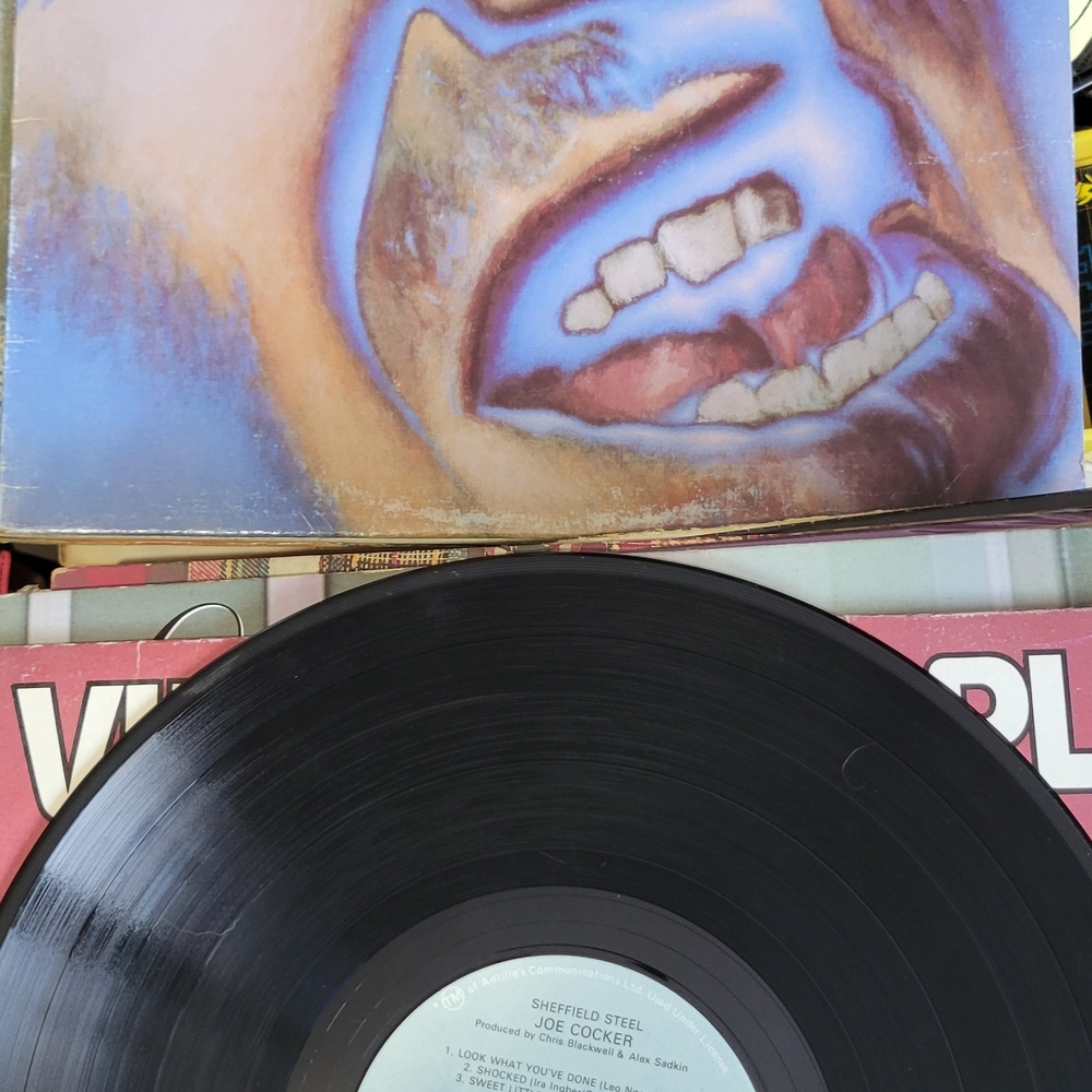 Joe Cocker~Sheffield Steel~1982~Vinyl Record